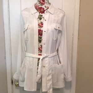 Chico’s Cold Shoulder Utility Jacket